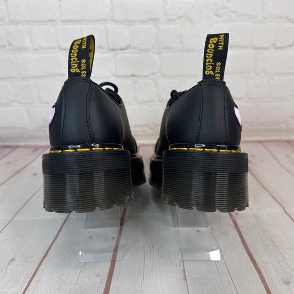 Dr. Martens 1461 Lace Up Quad Heart Leather Platform Shoes Women’s Size 7 - Picture 8 of 10